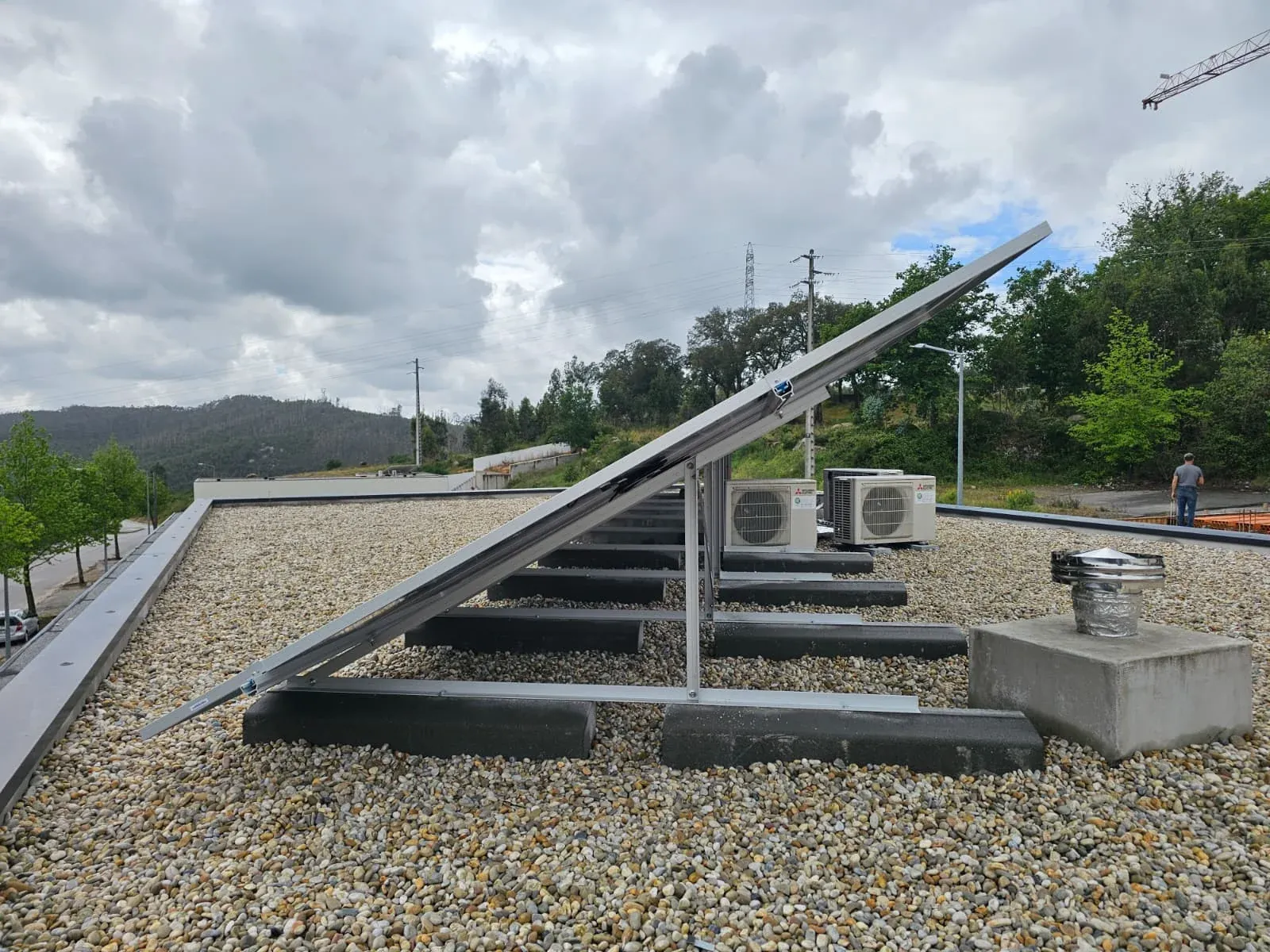 Sistema solar instalado pela Brook Energy em Guimarães